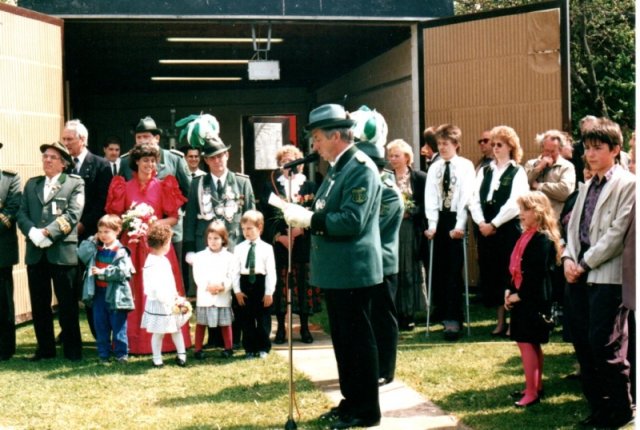 1991 Geschäftsführer Josef Klinkhammer bei der Ansprache